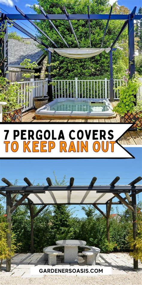 9 Easy Ways to Cover a Pergola from Rain and Sun.